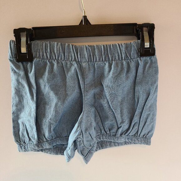 CARTER'S GIRLS 2-PIECE FLORAL ASYMMETRICAL TANK TOP AND CHAMBRAY SHORTS SIZE 3 T - Picture 5 of 9